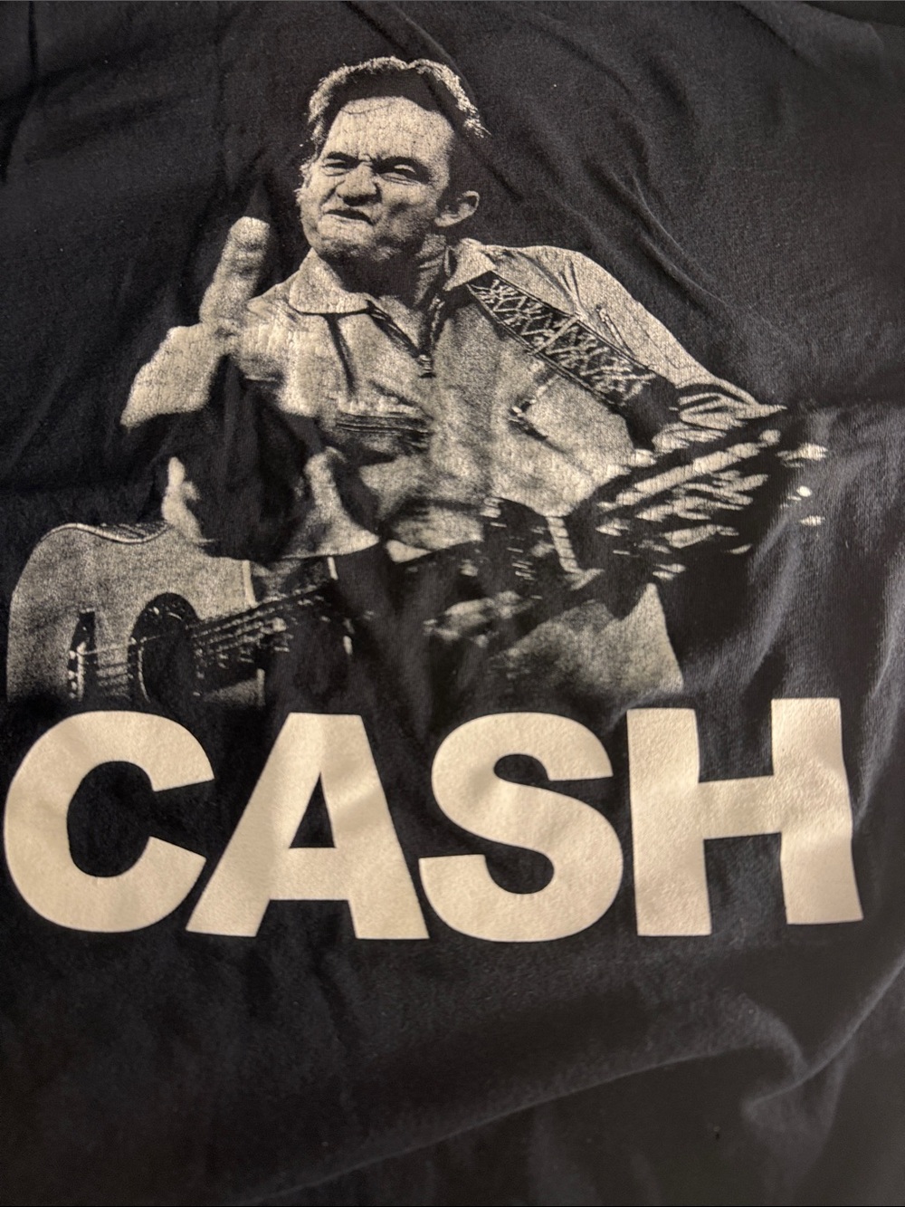 Black Graphic 'CASH' Short Sleeve Men's Tee 24 pit to pit